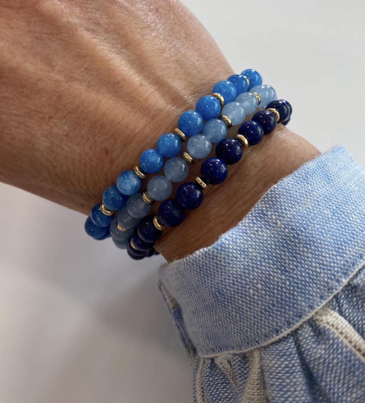 Armbånd Mollie Navy - VIAMAJA.DK