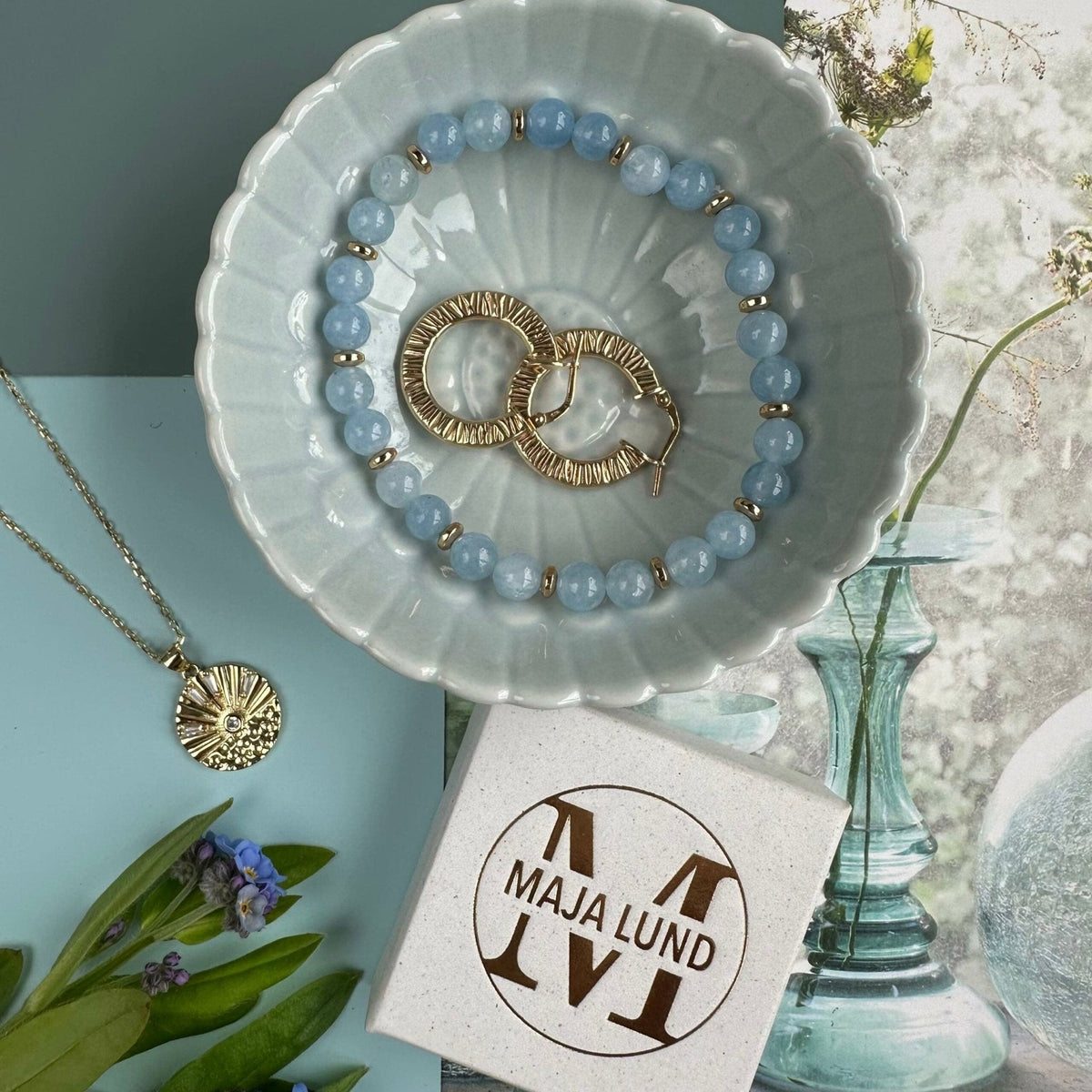 Armbånd Mollie Soft blue - VIAMAJA.DK