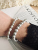 Armband Nadia m. 5mm zoetwaterparels – Grijs