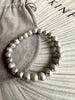 Armband Nadia m. 8mm zoetwaterparels – Grijs