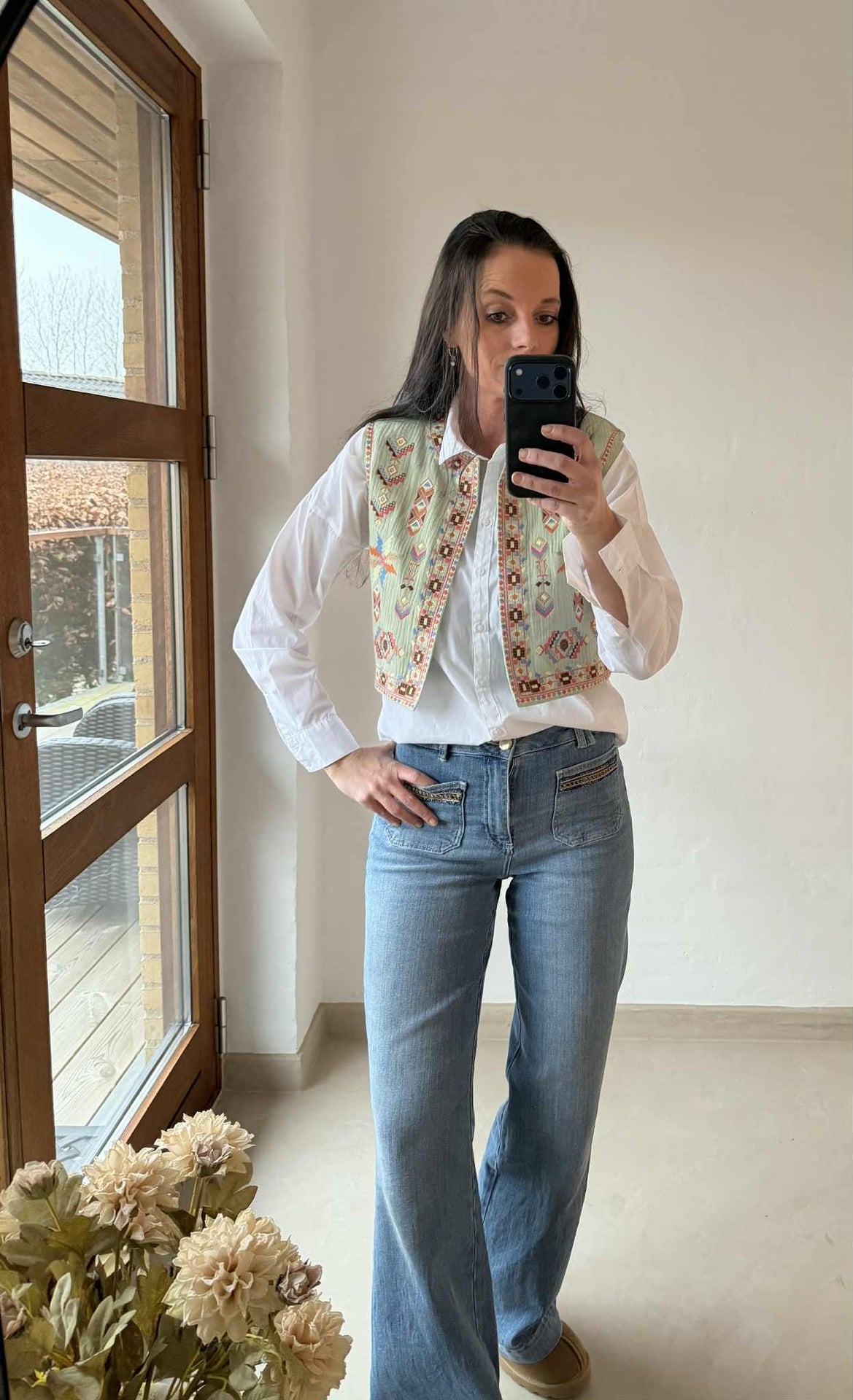 Gilet Boho mint