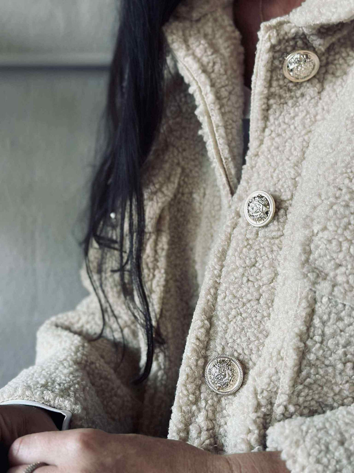 Jas Teddy Lois beige