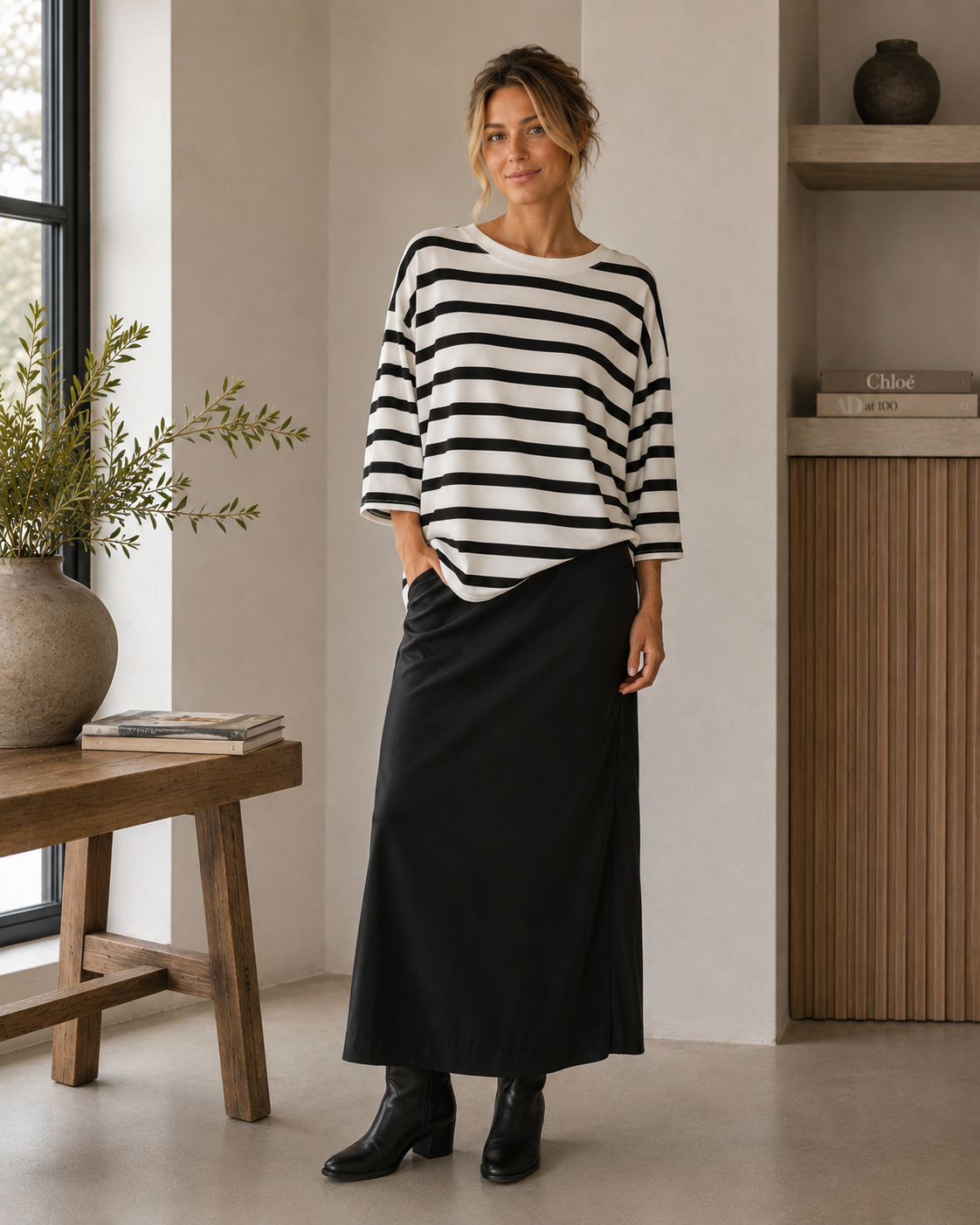 Blouse Sage black