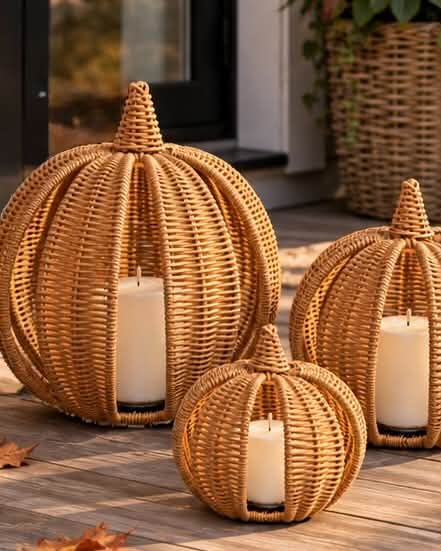 Pompoen- Polyrattan