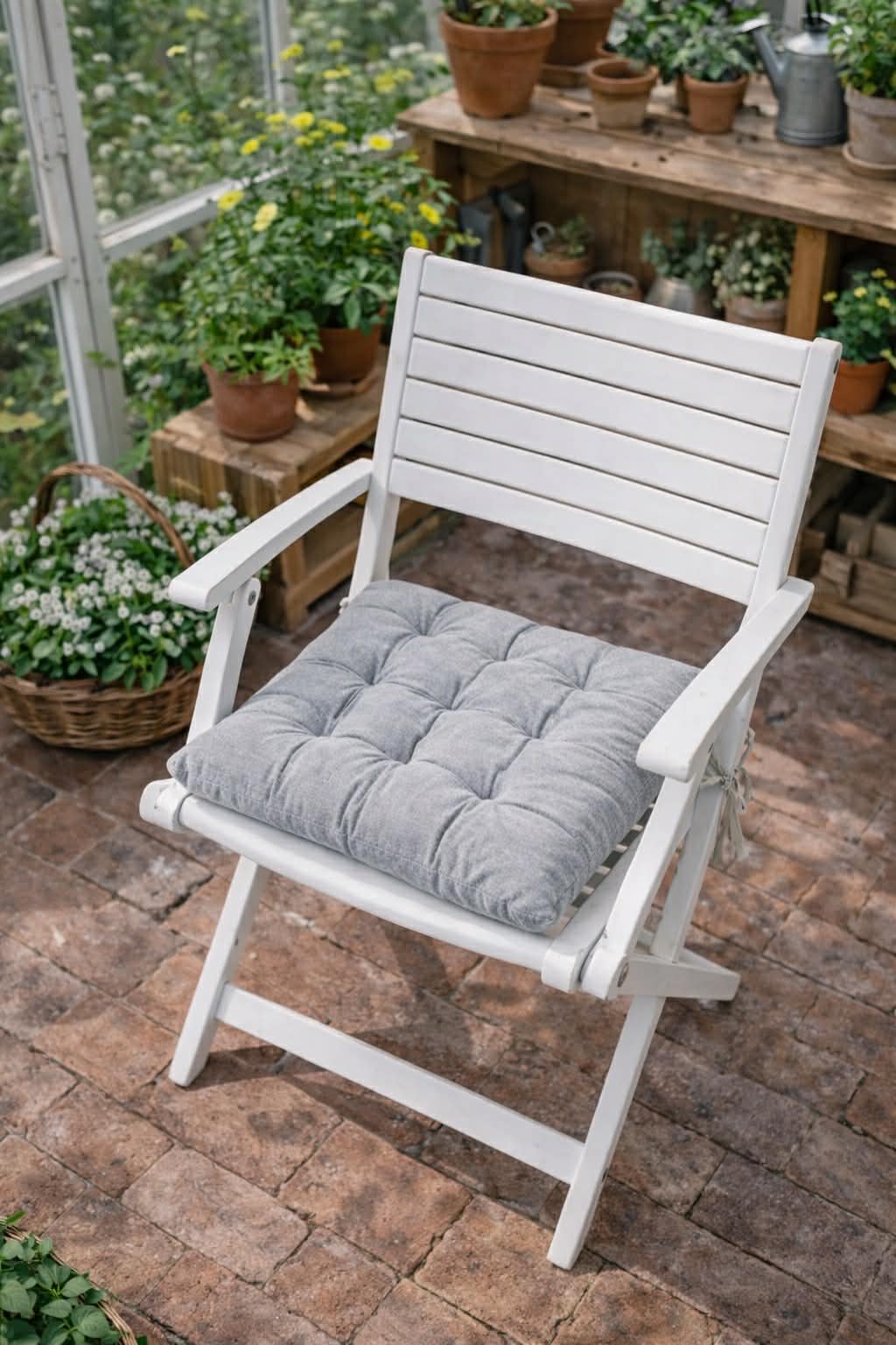 Tuinkussen futon – Grijs 40×40