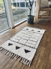 ANTI-SLIP BADEMAT 50X80 KATOEN ZWART/NATUUR