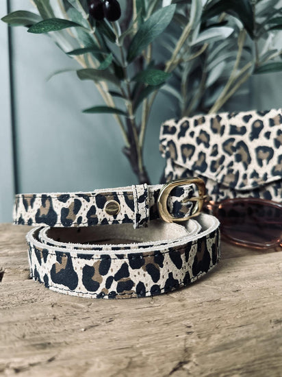 Bælte Aura Leopard – 85 cm - VIAMAJA.DK