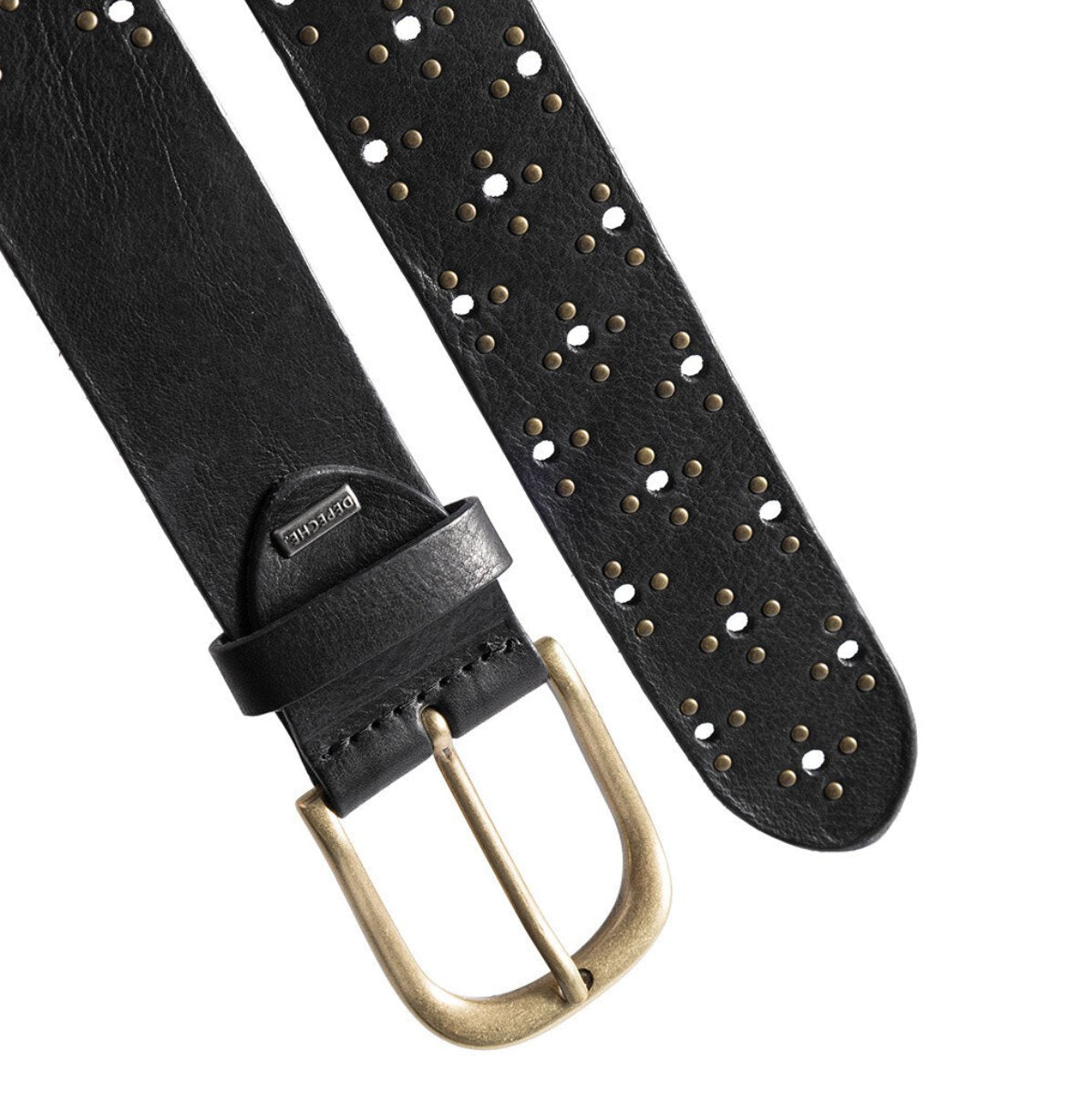 Bælte black leather - VIAMAJA.DK