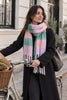 Sjaal Ninna - Roze / green
