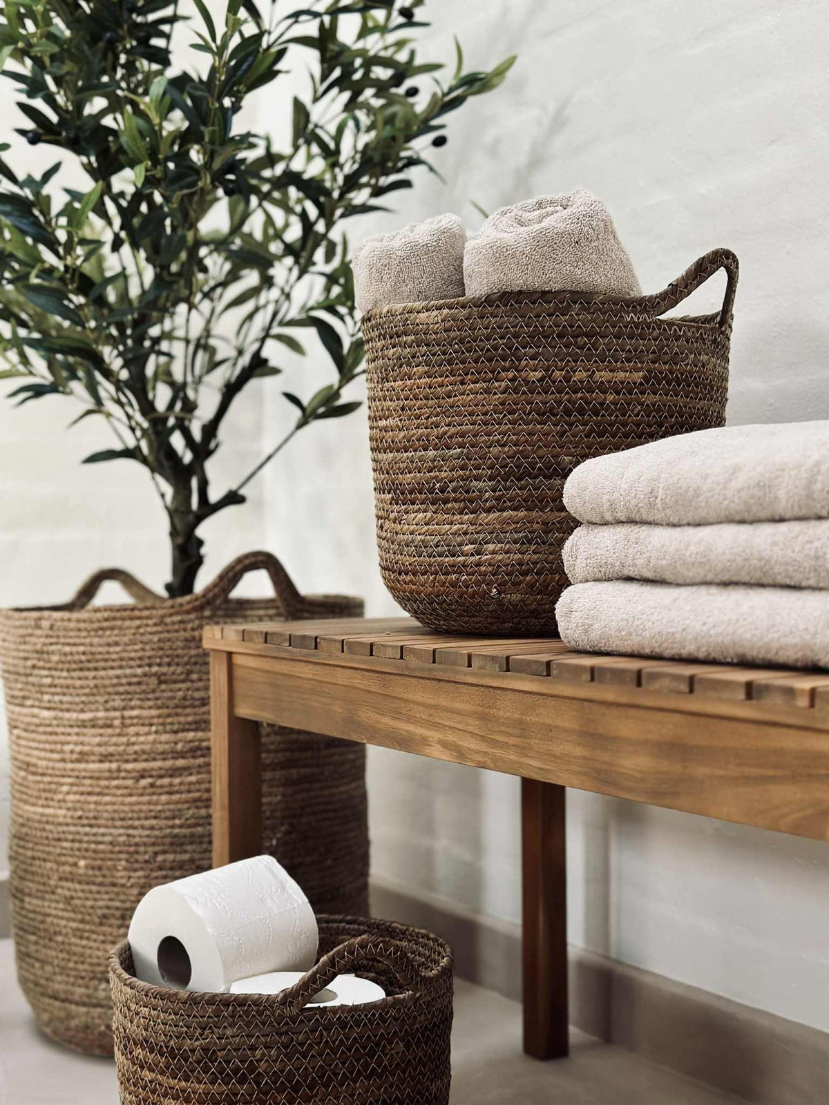 Manden Naturel - Set van 4 stuks