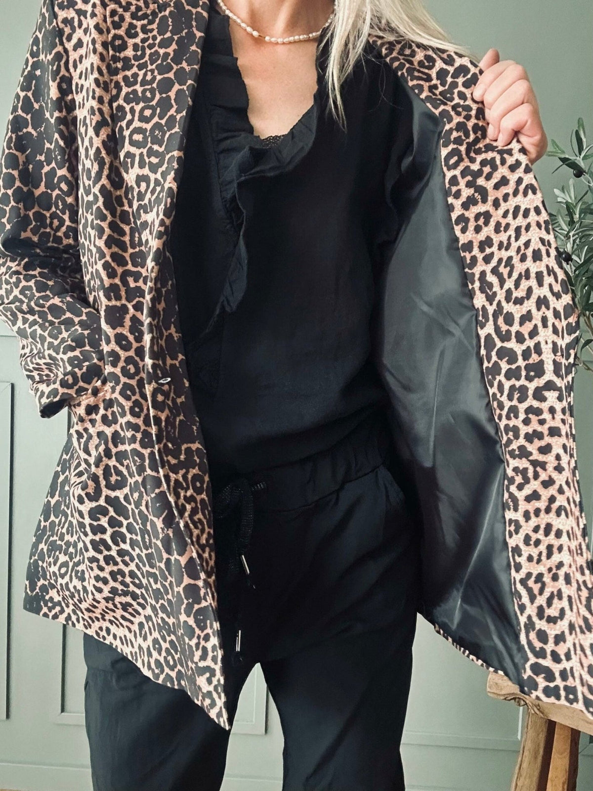 Blazer Leopard dark - VIAMAJA.DK