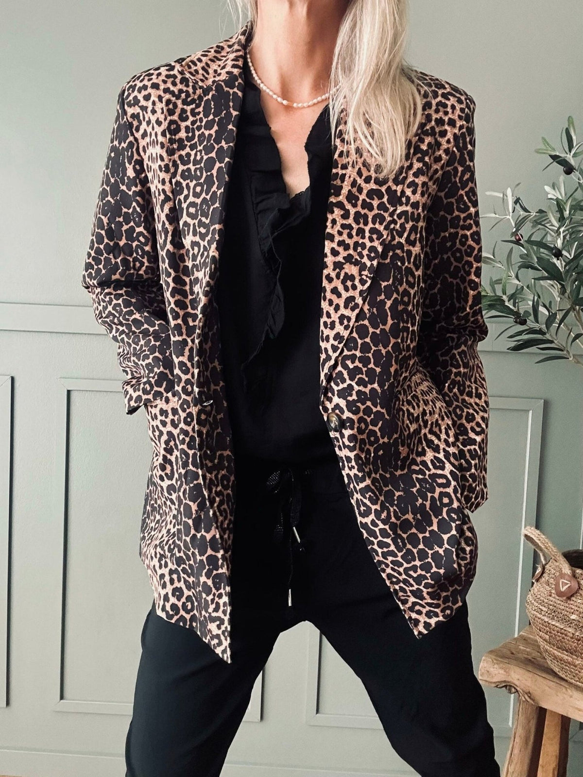 Blazer Leopard dark - VIAMAJA.DK