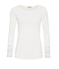 Blouse BASIS met kanten details – White