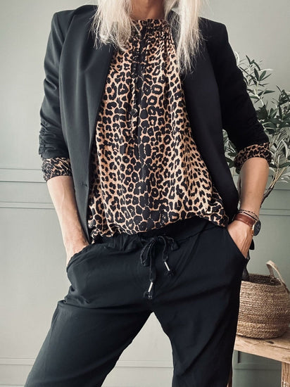 Bluse Leopard - VIAMAJA.DK
