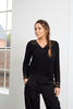Blouse met kant – Black