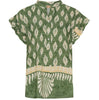 Blouse met rucherand – Green Nadia