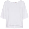 Blouse met knopen – White linnenmix