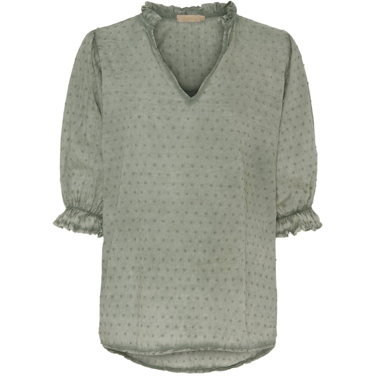 Bluse Theresa – Dusty green - VIAMAJA.DK