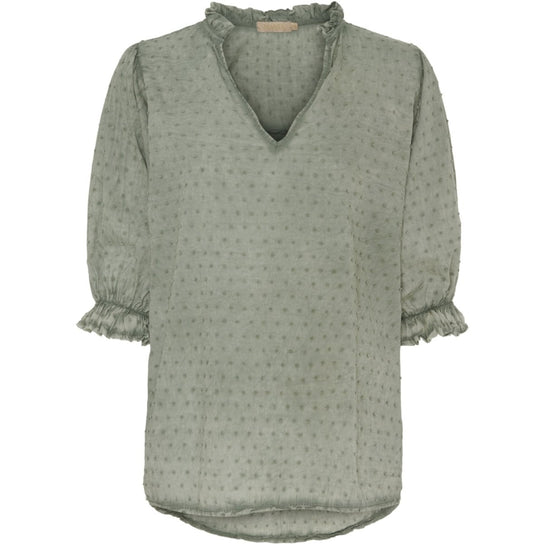 Bluse Theresa – Dusty green - VIAMAJA.DK