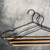 Kledinghangers set van 3 stuks - Metaal en hout