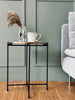 Tafel in zwart en goud metaal – Large