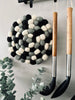 Onderzetter DOTS - Zwart wol mix