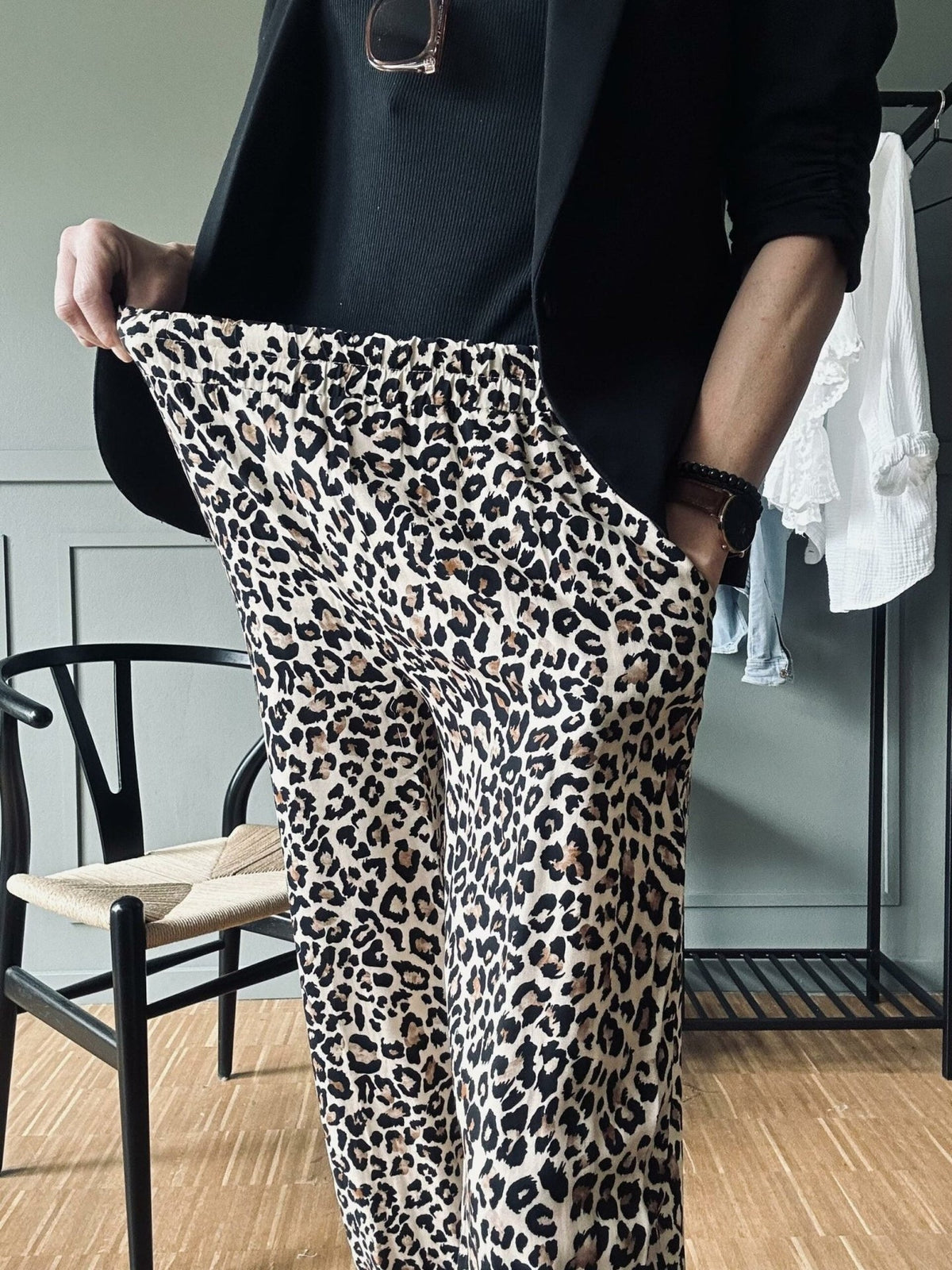 Bukser Leopard Loose fit - VIAMAJA.DK