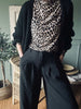 Broek met hoge taille - Zwart