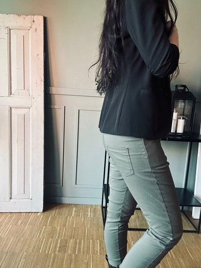 Bukser med stretch – Kaki - VIAMAJA.DK