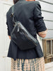 Bumbag BELLA in Black buffelleer