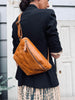 Bumbag BELLA van cognackleurig buffelleer