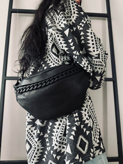 Bumbag Black chain - VIAMAJA.DK
