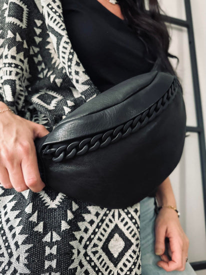 Bumbag Black chain - VIAMAJA.DK
