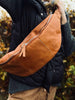 Bumbag van cognackleurig buffelleer – XL