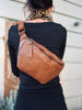 Bumbag KATIE gevlochten - Cognac