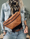 Bumbag LOCK - Cognac - VIAMAJA.DK