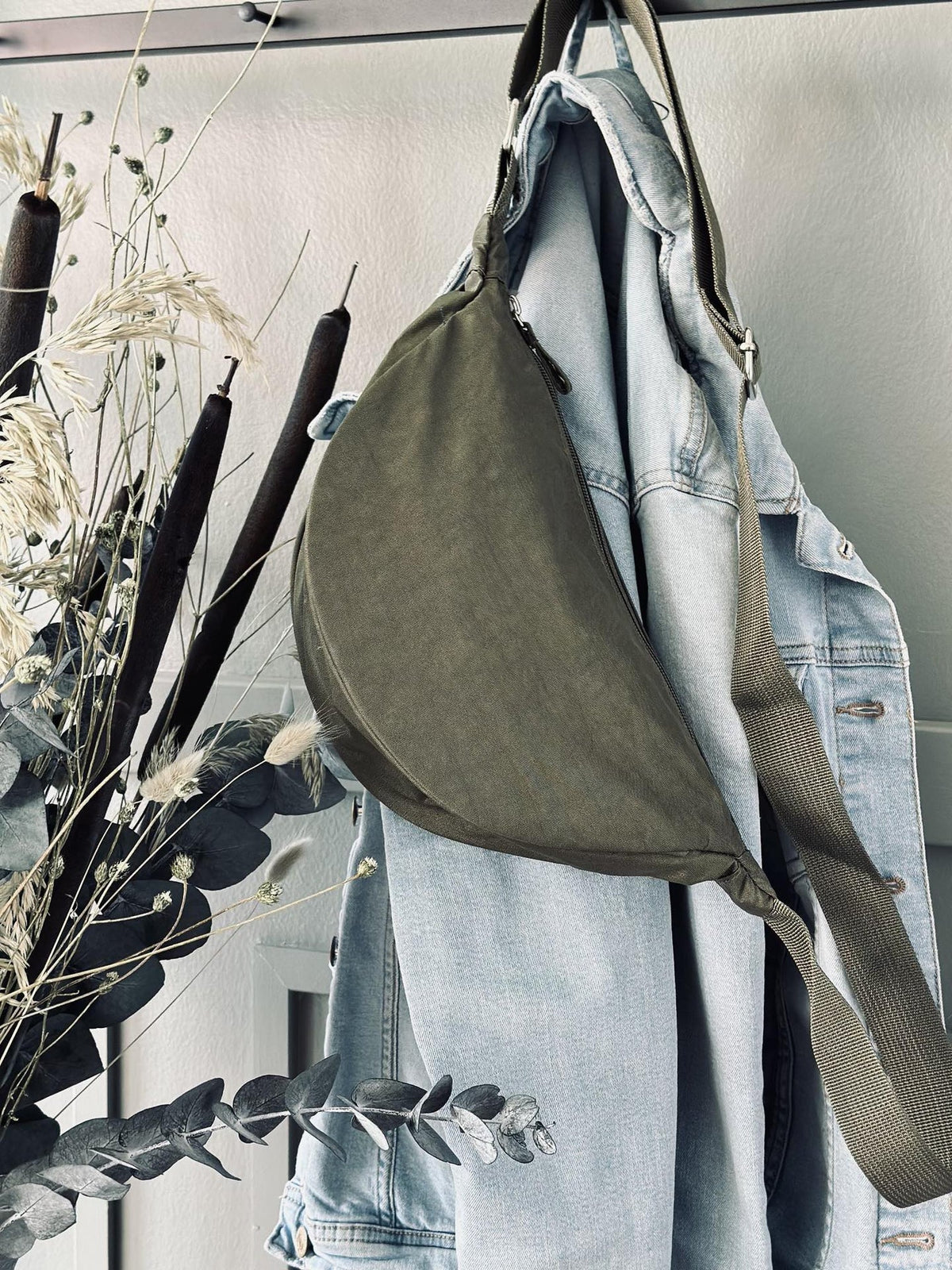 Bumbag nylon – Kaki - VIAMAJA.DK