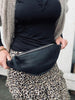 Bumbag ROCKET SMALL- Zwart lamsleer