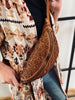 Bumbag - Uniek cognac vlechtpatroon