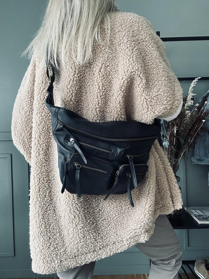 Bumbag XL Raw - Black m. Gunmetal - VIAMAJA.DK