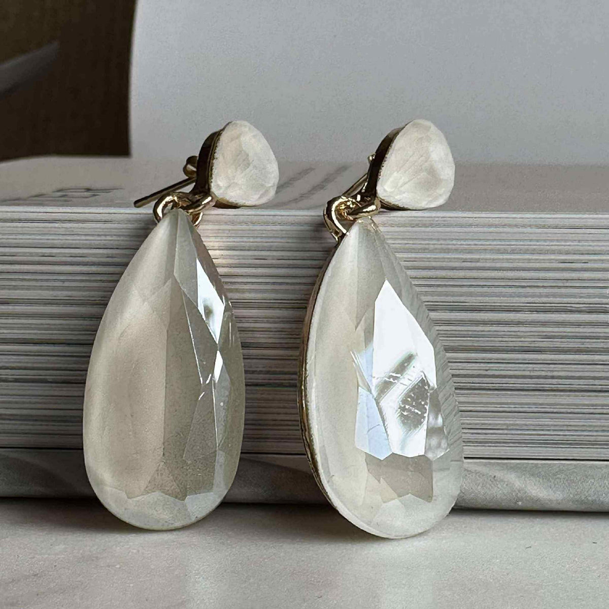 Oorbellen Maise druppel Off-white