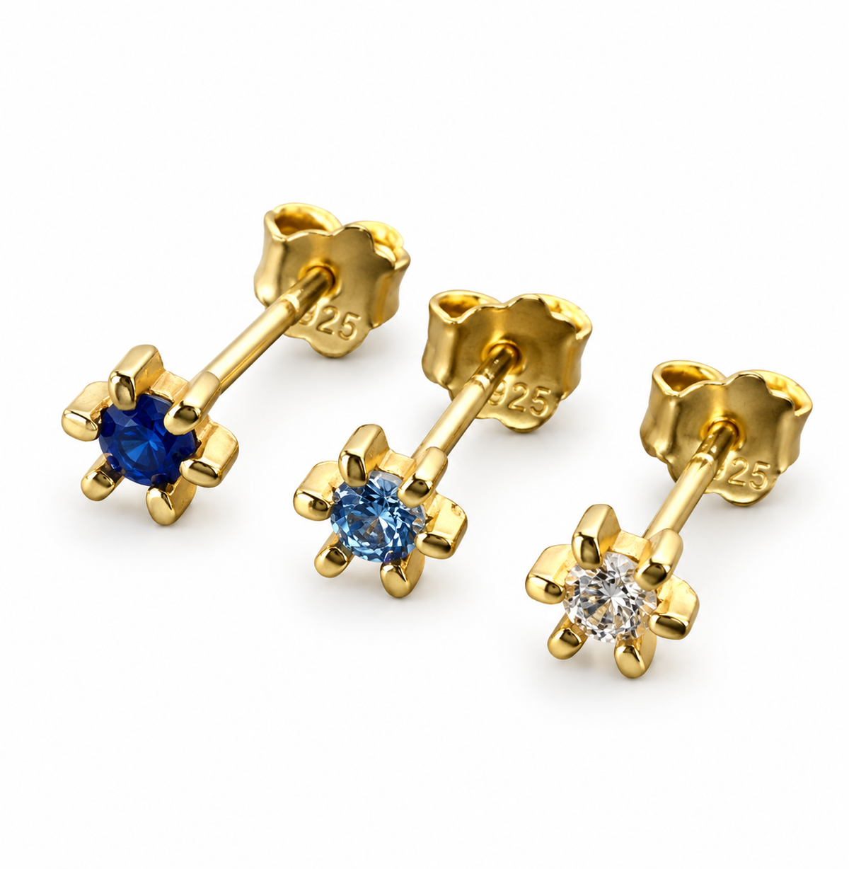 Mix box GIA Royal blue, blue, clear