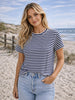 T-shirt Navy gestreept
