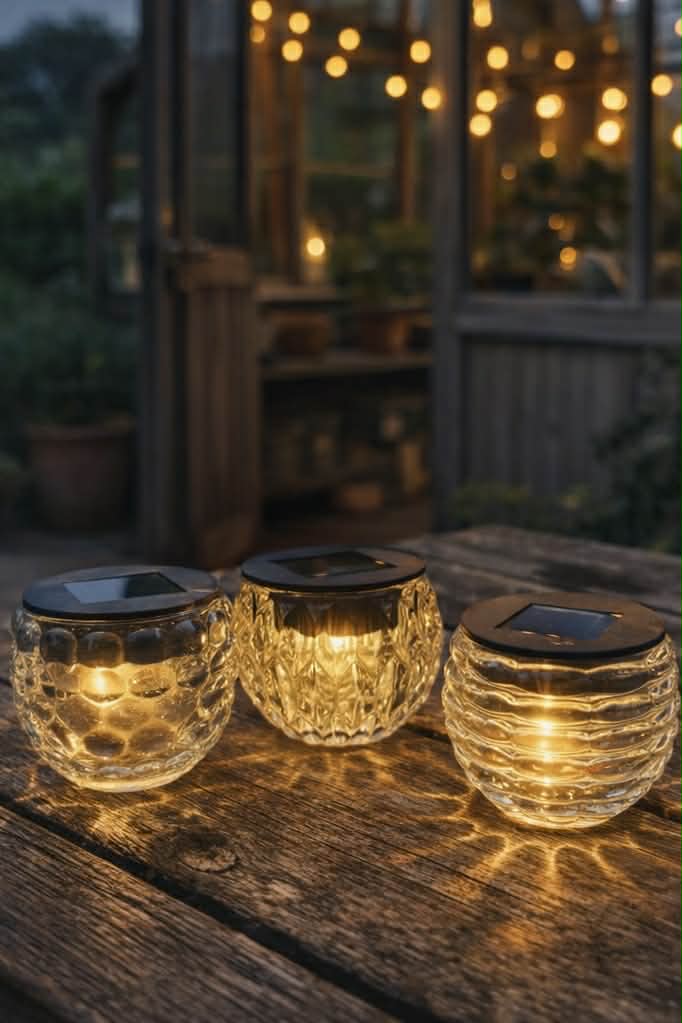 Lantaarn met zonnecellen - Buiten