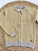 Cardigan van merinowol – Mosterd L