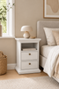 Nachttafel Paris White – 2 lades
