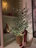 Kerstboom met sneeuw en lichtslinger 120 cm
