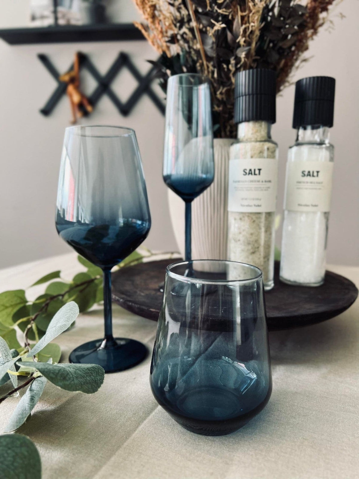 Champagneglas LUX - Royal blue 195ml - VIAMAJA.DK