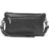 Clutch - Zwart / zilver leer