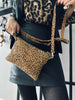 Clutch / crossover Leopard suède